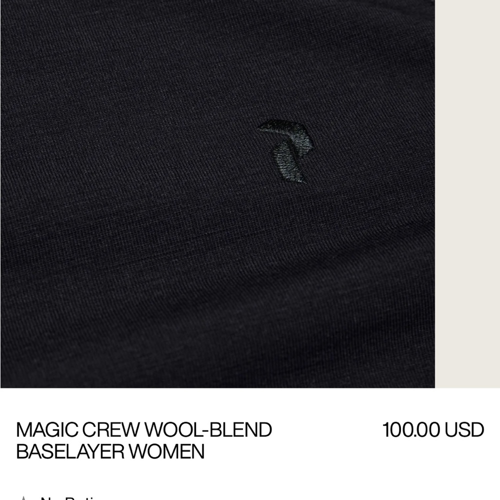 Peak Performance Ski Baselayer Magic Crew Wool-Bl… - image 2